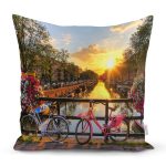 - K742-Gorsel - Realhomes  Manzara Desenli Dijital Baskılı Dekoratif Yastık Kırlent Kılıfı Realhomes
