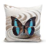 - K748-Gorsel - Realhomes Modern Kelebek Dijital Baskılı Dekoratif Yastık Kırlent Kılıfı Realhomes