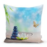 - K749-Gorsel - Realhomes Modern Kelebek Dijital Baskılı Dekoratif Yastık Kırlent Kılıfı Realhomes