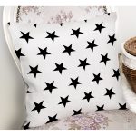 Modern Yıldız Desenli Dijital Baskılı Dekoratif Yastık Kırlent Kı Realhomes