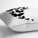 Modern Kelebek Dijital Baskılı Dekoratif Yastık Kırlent Kılıfı Realhomes