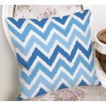Zigzag Desen Dijital Baskılı Dekoratif Yastık Kırlent Kılıfı Realhomes