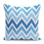 Zigzag Desen Dijital Baskılı Dekoratif Yastık Kırlent Kılıfı Realhomes