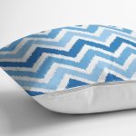 Zigzag Desen Dijital Baskılı Dekoratif Yastık Kırlent Kılıfı Realhomes