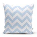 - K775-Gorsel - Realhomes Modern Zigzag Desen Dijital Baskılı Yastık Kırlent Kılıfı Realhomes