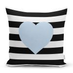 - K777-Gorsel - Realhomes Modern Kalp Desen Dijital Baskılı Yastık Kırlent Kılıfı Realhomes