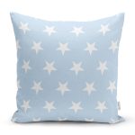 - K778-Gorsel - Realhomes  Modern Yıldız Desenli Dijital Baskılı Yastık Kırlent Kılıfı Realhomes