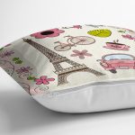 - K78-Gorsel-2 - Realhomes  Eyfel Kulesi Desenli Dijital Baskılı Dekoratif Yastık Kırlent Kıl Realhomes