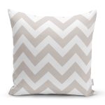 - K789-Gorsel - Realhomes  Vizon Zigzag Desenli Dekoratif Yastık Kırlent Kılıfı Realhomes