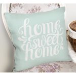 - K797-Gorsel-1 - Realhomes Home Sweet Home Dijital Baskılı Yastık Kırlent Kılıfı Realhomes