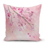 - K800-Gorsel - Realhomes  Çiçek Desen Dijital Baskılı Yastık Kırlent Kılıfı Realhomes