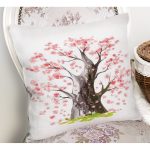 Çiçek Desen Dijital Baskılı Yastık Kırlent Kılıfı Realhomes