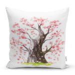 Çiçek Desen Dijital Baskılı Yastık Kırlent Kılıfı Realhomes