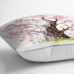 Çiçek Desen Dijital Baskılı Yastık Kırlent Kılıfı Realhomes