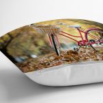 - K815-Gorsel-2 - Realhomes Modern Bisiklet Desen Dijital Baskılı Yastık Kırlent Kılıfı Realhomes