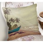 Modern Manzara Desen Dijital Baskılı Yastık Kırlent Kılıfı Realhomes