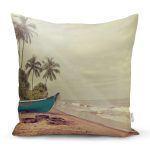 Modern Manzara Desen Dijital Baskılı Yastık Kırlent Kılıfı Realhomes