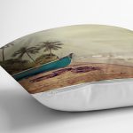 Modern Manzara Desen Dijital Baskılı Yastık Kırlent Kılıfı Realhomes