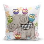 - K830-Gorsel - Realhomes  Modern Fil Desen Dijital Baskılı Yastık Kırlent Kılıfı Realhomes