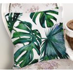 Yaprak Desen Dijital Baskılı Yastık Kırlent Kılıfı Realhomes