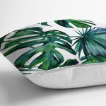 Yaprak Desen Dijital Baskılı Yastık Kırlent Kılıfı Realhomes