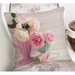 Çiçek Temalı Dijital Baskılı Yastık Kırlent Kılıfı Realhomes