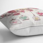 Baykuş Desenli Dijital Baskılı Dekoratif Yastık Kırlent Kılıfı Realhomes