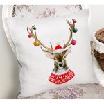 Modern Geyik Desen Dijital Baskılı Yastık Kırlent Kılıfı Realhomes