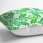 - K841-Gorsel-2 - Realhomes Yaprak Temalı Dijital Baskılı Yastık Kırlent Kılıfı Realhomes