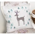 - K847-Gorsel-1 - Realhomes Modern Geyik Temalı Dijital Baskılı Yastık Kırlent Kılıfı Realhomes