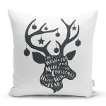 Christmas Temalı Dijital Baskılı Yastık Kırlent Kılıfı Realhomes