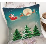 Christmas Temalı Dijital Baskılı Yastık Kırlent Kılıfı Realhomes