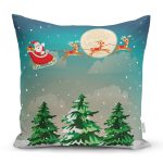 Christmas Temalı Dijital Baskılı Yastık Kırlent Kılıfı Realhomes