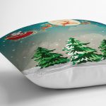 Christmas Temalı Dijital Baskılı Yastık Kırlent Kılıfı Realhomes