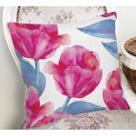 - K860-Gorsel-1 - Realhomes Modern Çiçek Desenli Dijital Baskılı Yastık Kırlent Kılıfı Realhomes