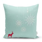 - K861-Gorsel - Realhomes  Christmas TemalıDijital Baskılı Yastık Kırlent Kılıfı Realhomes