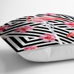 - K898-Gorsel-2 - Realhomes Flamingo Desenli Dijital Baskılı Yastık Kırlent Kılıfı Realhomes