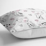 Kedi Desenli Dijital Baskılı Yastık Kırlent Kılıfı Realhomes