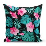 - K912-Gorsel - Realhomes Çiçek Desenli Dijital Baskılı Yastık Kırlent Kılıfı Realhomes