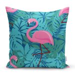 - K939-Gorsel - Realhomes  Flamingo Desenli Dijital Baskılı Yastık Kırlent Kılıfı Realhomes