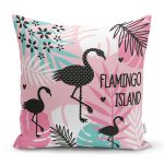 Flamingo Desenli Dijital Baskılı Yastık Kırlent Kılıfı Realhomes