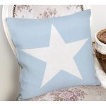- K951-Gorsel-1 - Realhomes  Yıldız Desenli Dijital Baskılı Dekoratif Yastık Kırlent Kılıfı Realhomes