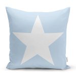 - K951-Gorsel - Realhomes  Yıldız Desenli Dijital Baskılı Dekoratif Yastık Kırlent Kılıfı Realhomes