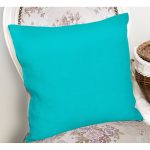 Turkuaz Renkli Dijital Baskılı Dekoratif Yastık Kırlent Kılıfı Realhomes