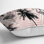- K969-Gorsel-2 - Realhomes Flamingo Desenli Dijital Baskılı Dekoratif Yastık Kırlent K Realhomes