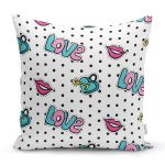 - K983-Gorsel - Realhomes  Real Homes Dijital Baskılı Dekoratif Yastık Kırlent Kılıfı Realhomes