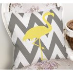Flamingo Desenli Dekoratif Yastık Kırlent Kılıfı Realhomes