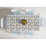 - Masa-10000-Gorsel-1 - Realhomes  Tropik Yaprak Motifli Dijital Baskılı Modern Masa Örtüsü Realhomes