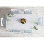 - Masa-10048-Gorsel-1 - Realhomes  Yeşil Tropik Yaprak Motifli Dijital Baskılı Modern Masa Örtüsü Realhomes