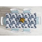 - Masa-10346-Gorsel-1 - Realhomes Suluboya Çizimli Kış Temalı Çam Ağaçları Dijital Baskılı Dekoratif Masa Örtüsü Realhomes